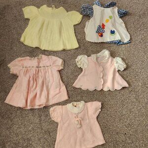 1970's Vintage Baby Clothes, lot of 5